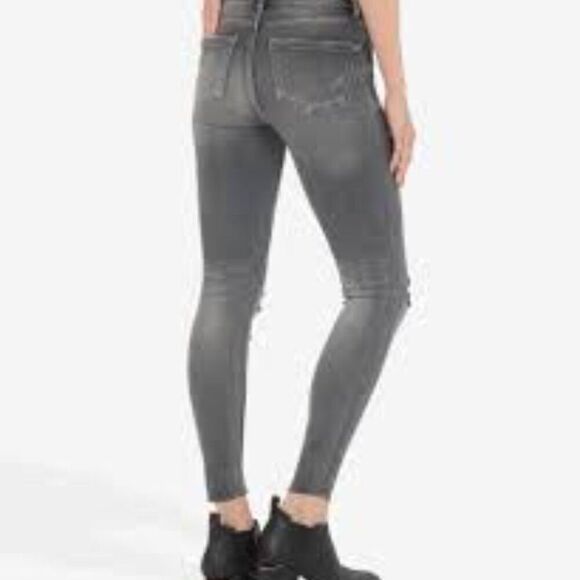NWT Kut from the Kloth Distressed High Rise Connie Fab Ab Ankle Skinny Raw Hem 2 - Picture 2 of 16
